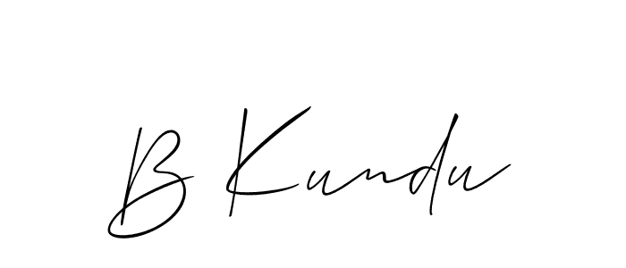 Once you've used our free online signature maker to create your best signature Allison_Script style, it's time to enjoy all of the benefits that B Kundu name signing documents. B Kundu signature style 2 images and pictures png