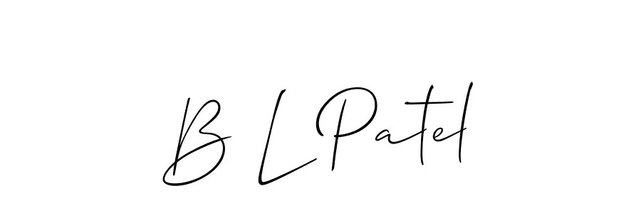 Also we have B L Patel name is the best signature style. Create professional handwritten signature collection using Allison_Script autograph style. B L Patel signature style 2 images and pictures png