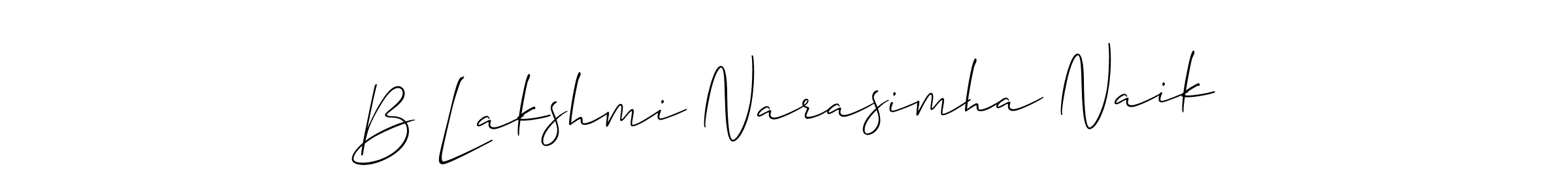 How to make B Lakshmi Narasimha Naik signature? Allison_Script is a professional autograph style. Create handwritten signature for B Lakshmi Narasimha Naik name. B Lakshmi Narasimha Naik signature style 2 images and pictures png
