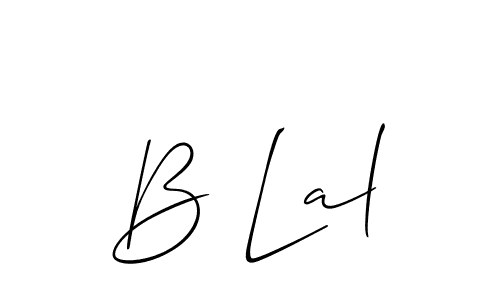 Make a beautiful signature design for name B Lal. Use this online signature maker to create a handwritten signature for free. B Lal signature style 2 images and pictures png