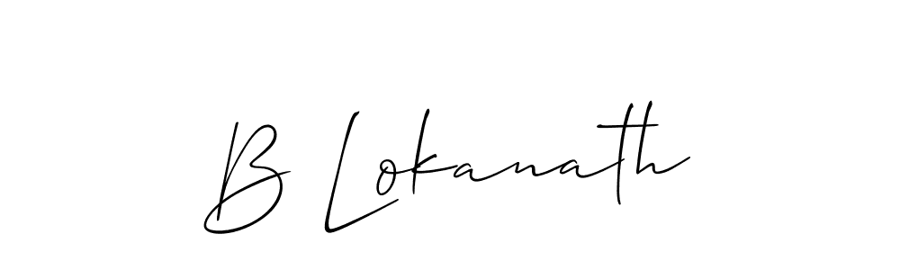 Once you've used our free online signature maker to create your best signature Allison_Script style, it's time to enjoy all of the benefits that B Lokanath name signing documents. B Lokanath signature style 2 images and pictures png