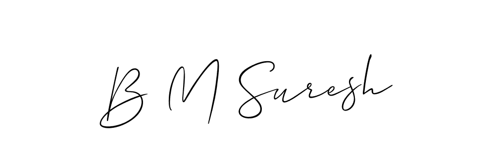 Also You can easily find your signature by using the search form. We will create B M Suresh name handwritten signature images for you free of cost using Allison_Script sign style. B M Suresh signature style 2 images and pictures png