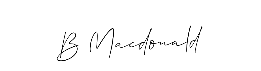 Use a signature maker to create a handwritten signature online. With this signature software, you can design (Allison_Script) your own signature for name B Macdonald. B Macdonald signature style 2 images and pictures png