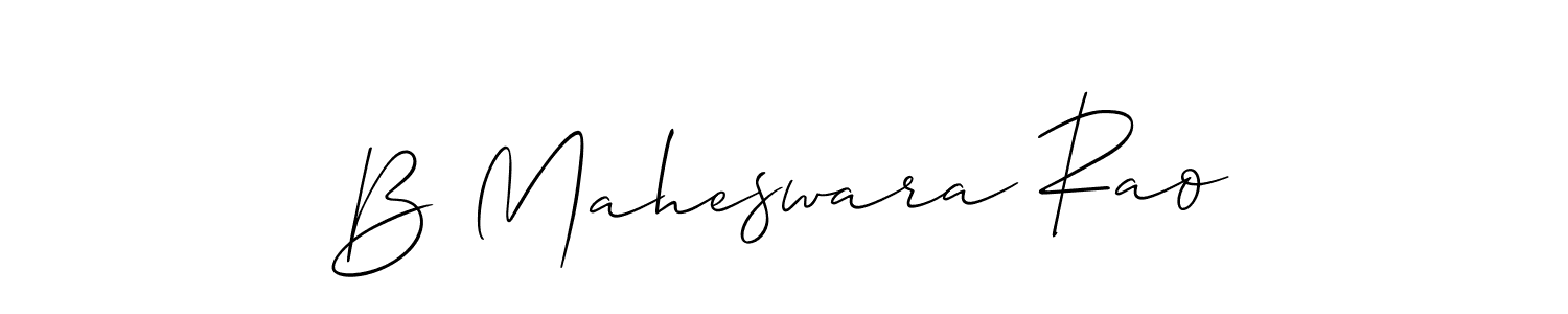 Make a beautiful signature design for name B Maheswara Rao. With this signature (Allison_Script) style, you can create a handwritten signature for free. B Maheswara Rao signature style 2 images and pictures png