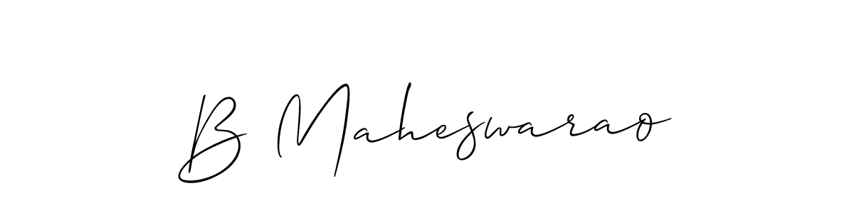 Best and Professional Signature Style for B Maheswarao. Allison_Script Best Signature Style Collection. B Maheswarao signature style 2 images and pictures png