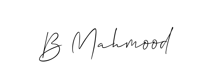 It looks lik you need a new signature style for name B Mahmood. Design unique handwritten (Allison_Script) signature with our free signature maker in just a few clicks. B Mahmood signature style 2 images and pictures png