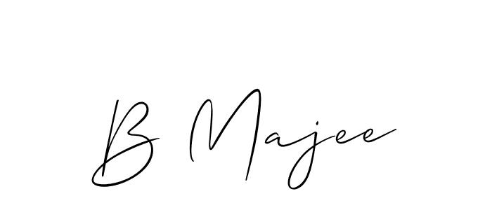 Also we have B Majee name is the best signature style. Create professional handwritten signature collection using Allison_Script autograph style. B Majee signature style 2 images and pictures png