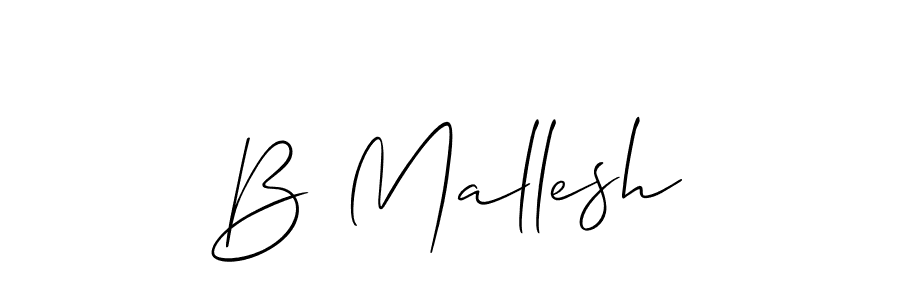 How to Draw B Mallesh signature style? Allison_Script is a latest design signature styles for name B Mallesh. B Mallesh signature style 2 images and pictures png