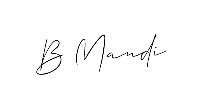 if you are searching for the best signature style for your name B Mandi. so please give up your signature search. here we have designed multiple signature styles  using Allison_Script. B Mandi signature style 2 images and pictures png