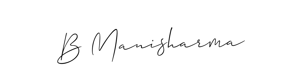 B Manisharma stylish signature style. Best Handwritten Sign (Allison_Script) for my name. Handwritten Signature Collection Ideas for my name B Manisharma. B Manisharma signature style 2 images and pictures png