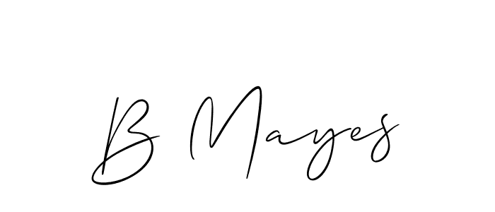 Best and Professional Signature Style for B Mayes. Allison_Script Best Signature Style Collection. B Mayes signature style 2 images and pictures png