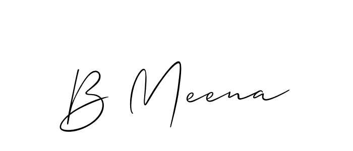 if you are searching for the best signature style for your name B Meena. so please give up your signature search. here we have designed multiple signature styles  using Allison_Script. B Meena signature style 2 images and pictures png