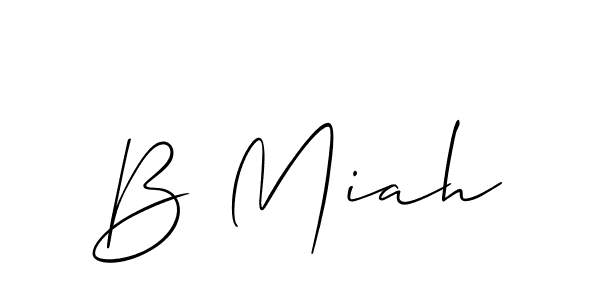B Miah stylish signature style. Best Handwritten Sign (Allison_Script) for my name. Handwritten Signature Collection Ideas for my name B Miah. B Miah signature style 2 images and pictures png
