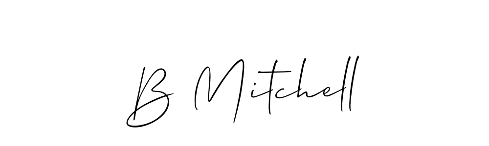 Best and Professional Signature Style for B Mitchell. Allison_Script Best Signature Style Collection. B Mitchell signature style 2 images and pictures png
