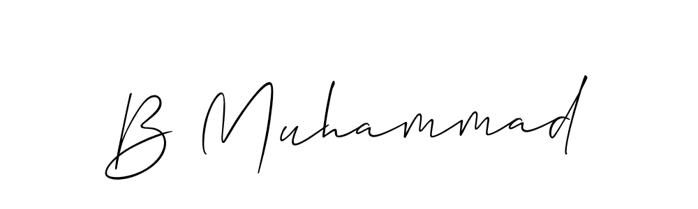 This is the best signature style for the B Muhammad name. Also you like these signature font (Allison_Script). Mix name signature. B Muhammad signature style 2 images and pictures png