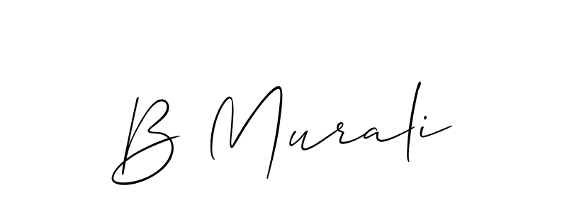 You can use this online signature creator to create a handwritten signature for the name B Murali. This is the best online autograph maker. B Murali signature style 2 images and pictures png