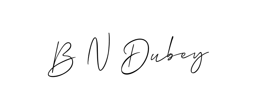 Allison_Script is a professional signature style that is perfect for those who want to add a touch of class to their signature. It is also a great choice for those who want to make their signature more unique. Get B N Dubey name to fancy signature for free. B N Dubey signature style 2 images and pictures png