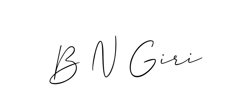 Also You can easily find your signature by using the search form. We will create B N Giri name handwritten signature images for you free of cost using Allison_Script sign style. B N Giri signature style 2 images and pictures png