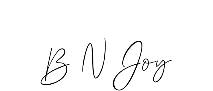 Also You can easily find your signature by using the search form. We will create B N Joy name handwritten signature images for you free of cost using Allison_Script sign style. B N Joy signature style 2 images and pictures png