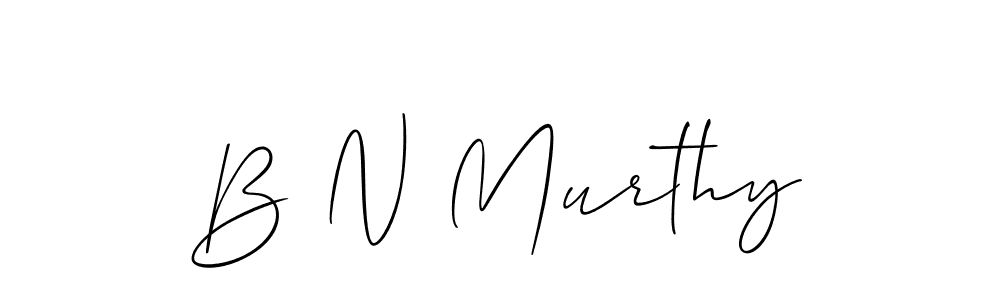 Design your own signature with our free online signature maker. With this signature software, you can create a handwritten (Allison_Script) signature for name B N Murthy. B N Murthy signature style 2 images and pictures png