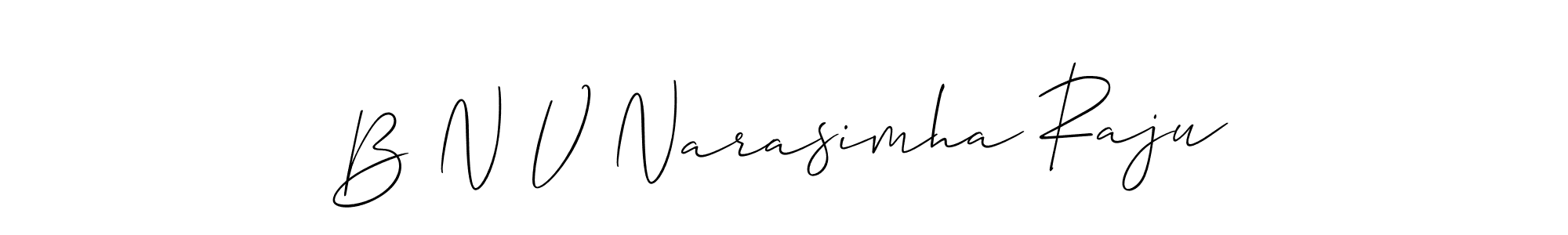 Best and Professional Signature Style for B N V Narasimha Raju. Allison_Script Best Signature Style Collection. B N V Narasimha Raju signature style 2 images and pictures png