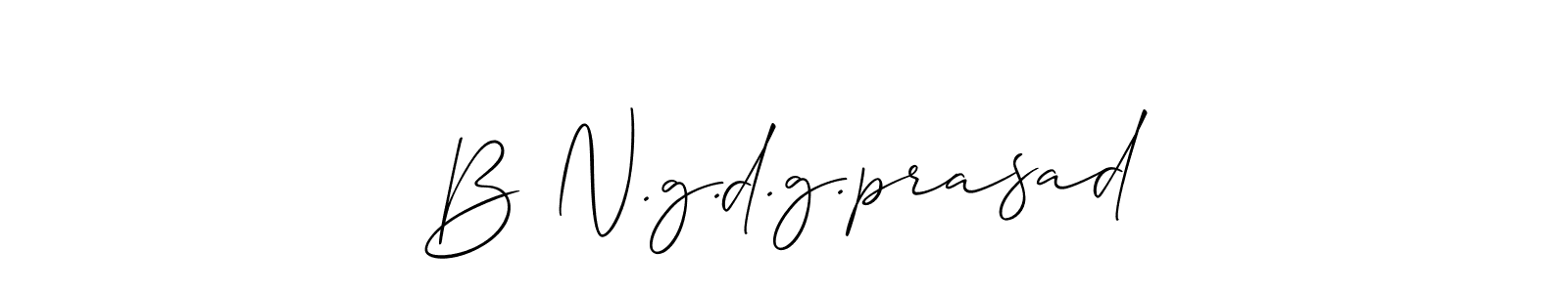 You should practise on your own different ways (Allison_Script) to write your name (B N.g.d.g.prasad) in signature. don't let someone else do it for you. B N.g.d.g.prasad signature style 2 images and pictures png