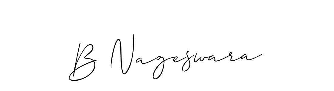 Allison_Script is a professional signature style that is perfect for those who want to add a touch of class to their signature. It is also a great choice for those who want to make their signature more unique. Get B Nageswara name to fancy signature for free. B Nageswara signature style 2 images and pictures png