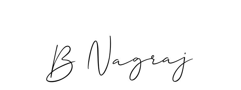 B Nagraj stylish signature style. Best Handwritten Sign (Allison_Script) for my name. Handwritten Signature Collection Ideas for my name B Nagraj. B Nagraj signature style 2 images and pictures png