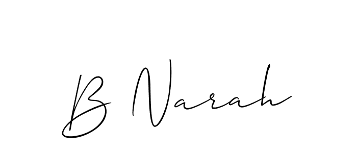 You can use this online signature creator to create a handwritten signature for the name B Narah. This is the best online autograph maker. B Narah signature style 2 images and pictures png