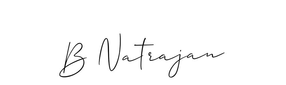 if you are searching for the best signature style for your name B Natrajan. so please give up your signature search. here we have designed multiple signature styles  using Allison_Script. B Natrajan signature style 2 images and pictures png