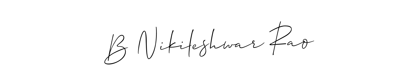 See photos of B Nikileshwar Rao official signature by Spectra . Check more albums & portfolios. Read reviews & check more about Allison_Script font. B Nikileshwar Rao signature style 2 images and pictures png