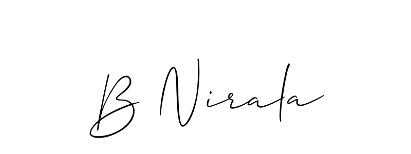 This is the best signature style for the B Nirala name. Also you like these signature font (Allison_Script). Mix name signature. B Nirala signature style 2 images and pictures png