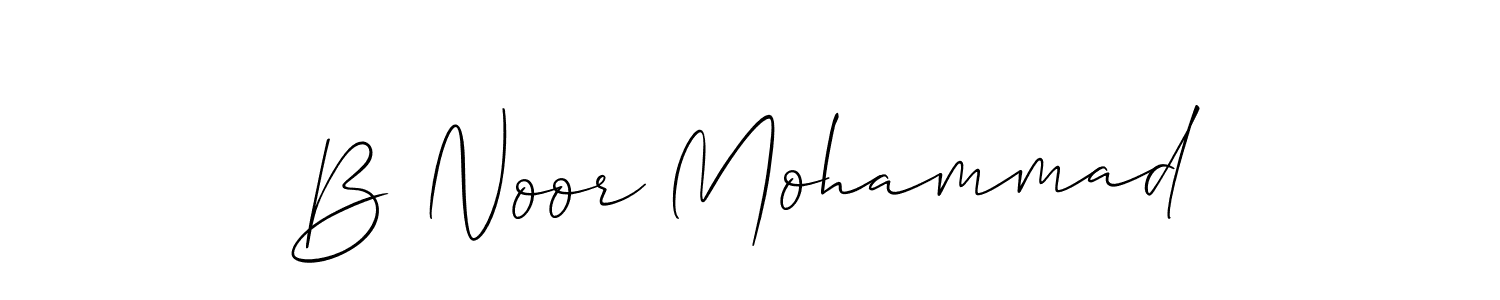 Also You can easily find your signature by using the search form. We will create B Noor Mohammad name handwritten signature images for you free of cost using Allison_Script sign style. B Noor Mohammad signature style 2 images and pictures png