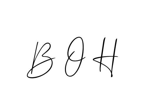 You should practise on your own different ways (Allison_Script) to write your name (B O H) in signature. don't let someone else do it for you. B O H signature style 2 images and pictures png