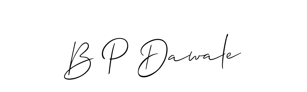 B P Dawale stylish signature style. Best Handwritten Sign (Allison_Script) for my name. Handwritten Signature Collection Ideas for my name B P Dawale. B P Dawale signature style 2 images and pictures png