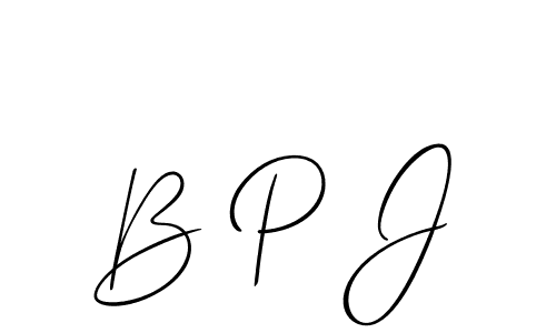 Make a beautiful signature design for name B P J. Use this online signature maker to create a handwritten signature for free. B P J signature style 2 images and pictures png
