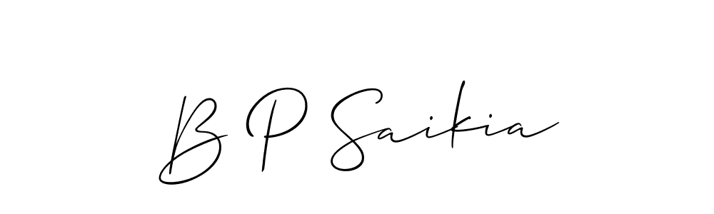 You can use this online signature creator to create a handwritten signature for the name B P Saikia. This is the best online autograph maker. B P Saikia signature style 2 images and pictures png