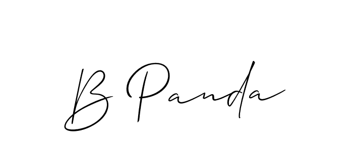 B Panda stylish signature style. Best Handwritten Sign (Allison_Script) for my name. Handwritten Signature Collection Ideas for my name B Panda. B Panda signature style 2 images and pictures png