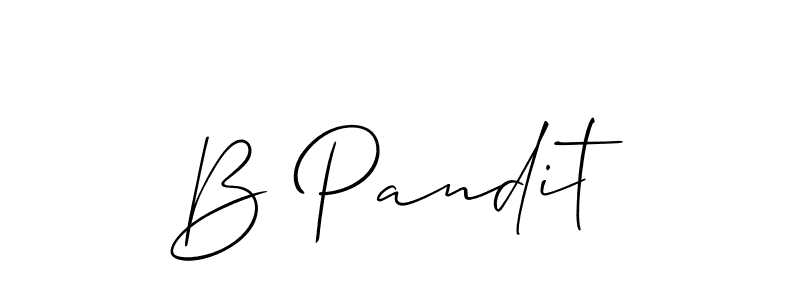 B Pandit stylish signature style. Best Handwritten Sign (Allison_Script) for my name. Handwritten Signature Collection Ideas for my name B Pandit. B Pandit signature style 2 images and pictures png