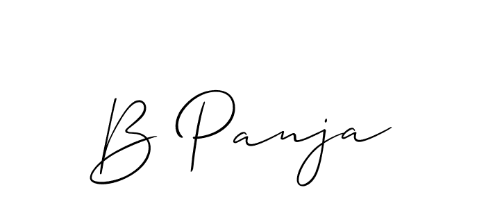 Check out images of Autograph of B Panja name. Actor B Panja Signature Style. Allison_Script is a professional sign style online. B Panja signature style 2 images and pictures png