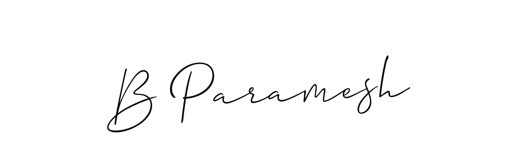 if you are searching for the best signature style for your name B Paramesh. so please give up your signature search. here we have designed multiple signature styles  using Allison_Script. B Paramesh signature style 2 images and pictures png