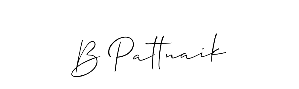 How to make B Pattnaik signature? Allison_Script is a professional autograph style. Create handwritten signature for B Pattnaik name. B Pattnaik signature style 2 images and pictures png