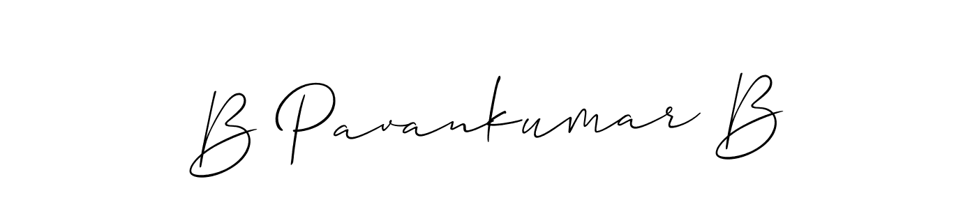 It looks lik you need a new signature style for name B Pavankumar B. Design unique handwritten (Allison_Script) signature with our free signature maker in just a few clicks. B Pavankumar B signature style 2 images and pictures png