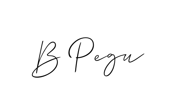 Here are the top 10 professional signature styles for the name B Pegu. These are the best autograph styles you can use for your name. B Pegu signature style 2 images and pictures png