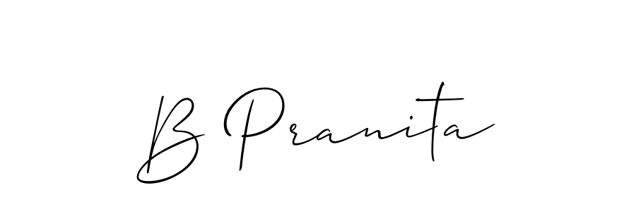 See photos of B Pranita official signature by Spectra . Check more albums & portfolios. Read reviews & check more about Allison_Script font. B Pranita signature style 2 images and pictures png