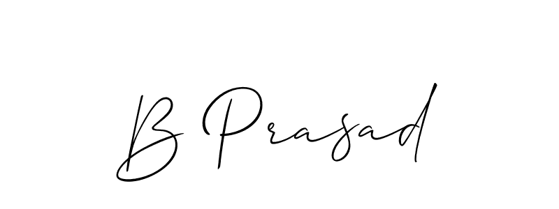 How to make B Prasad signature? Allison_Script is a professional autograph style. Create handwritten signature for B Prasad name. B Prasad signature style 2 images and pictures png