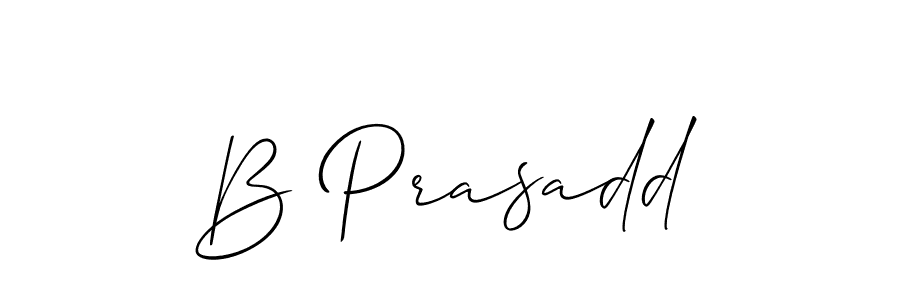 It looks lik you need a new signature style for name B Prasadd. Design unique handwritten (Allison_Script) signature with our free signature maker in just a few clicks. B Prasadd signature style 2 images and pictures png