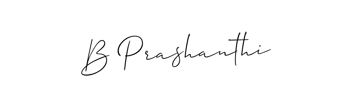 Best and Professional Signature Style for B Prashanthi. Allison_Script Best Signature Style Collection. B Prashanthi signature style 2 images and pictures png