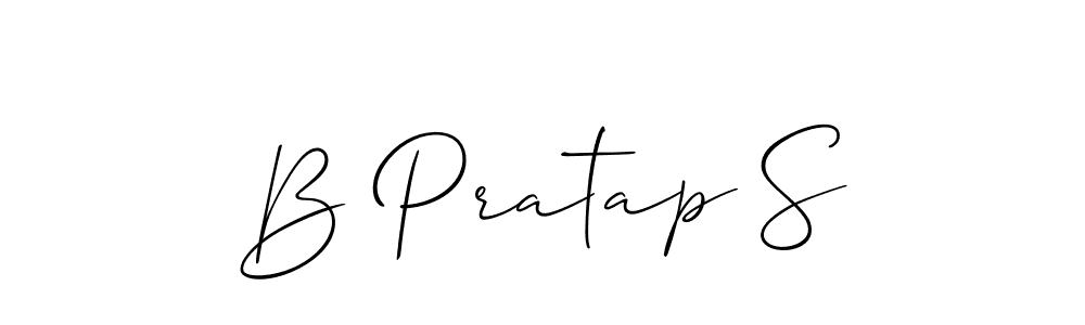 This is the best signature style for the B Pratap S name. Also you like these signature font (Allison_Script). Mix name signature. B Pratap S signature style 2 images and pictures png