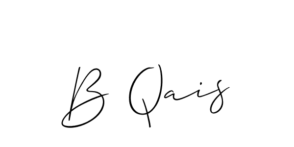 Best and Professional Signature Style for B Qais. Allison_Script Best Signature Style Collection. B Qais signature style 2 images and pictures png